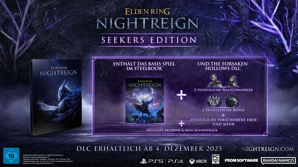BANDAI NAMCO Spielesoftware "Elden Ring Nightreign Seekers Edition", transparent (weiß, neutral), Xbox Series X, Spielesoftware, Spielesoftware