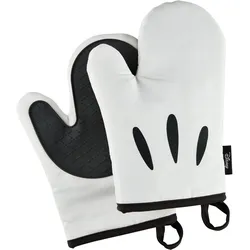 Prestige x Disney Monochrome 2-tlg. Ofenhandschuh-Set weiß
