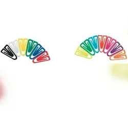 Laurel Büroklammern Plastiklips 25mm VE=10x1000 Stück Grund- und Leuchtfarben sortiert