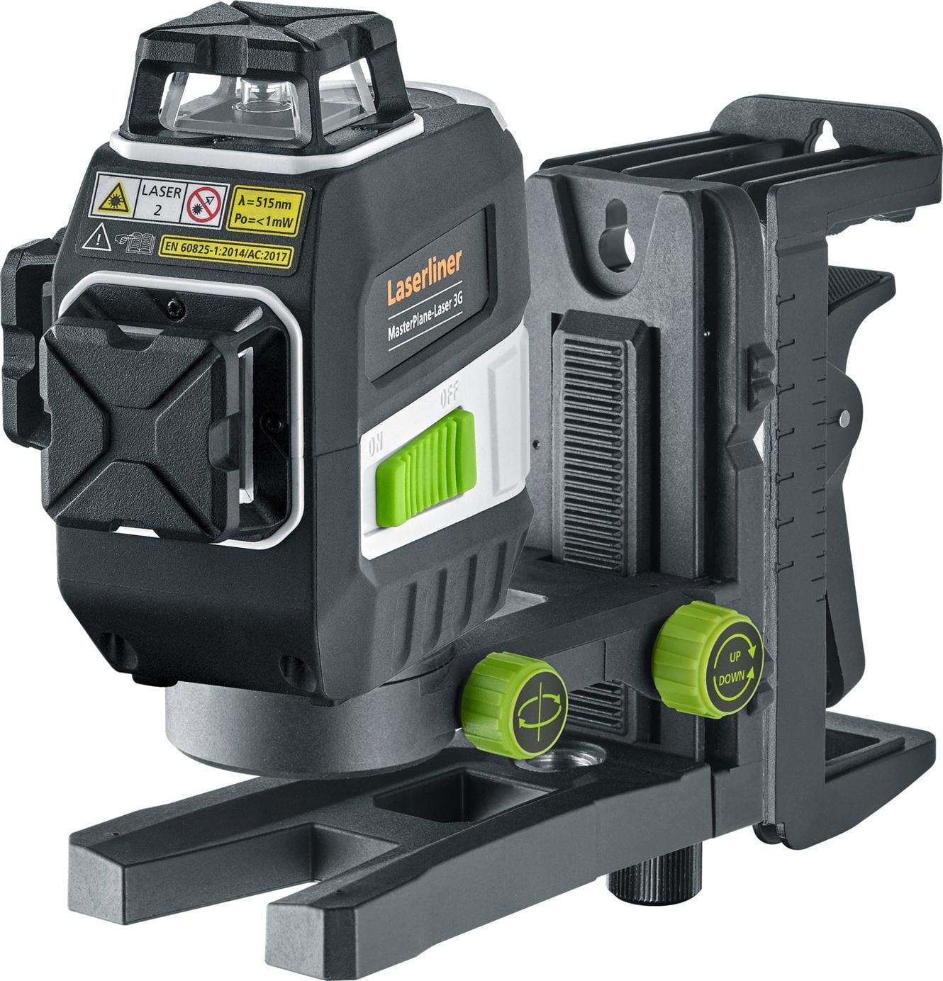 Laserliner MasterPlane-Laser 3G Plus referentieniveau, 50 meter, zwart, 1/4", 5/8", lithium-ion (Li-Ion) 7,4 V