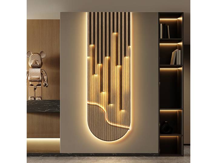 Applique murale LED de luxe moderne, luminaire décoratif d'intérieur, lumière murale abstraite, couloir, salon, Lustre, peinture suspendue haut de gamme