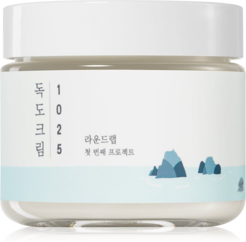 ROUND LAB 1025 Dokdo Cream regenerierende und hydratisierende Creme für trockene bis empfindliche Haut 80 ml