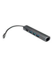 VALUE USB Typ C Dockingstation HDMI 4K 3xUSB A Gigabit Ethernet Digital/Daten Digital/Display/Video Netzwerk (12.99.1043)