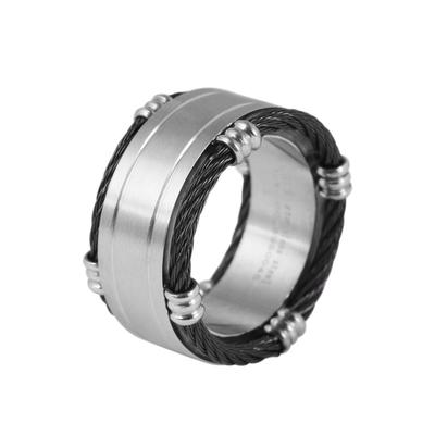 Fingerring AKZENT "José, langlebig" Gr. 62, silberfarbig58, Fingerringe, Herren, 62, Edelstahl, Fingerring