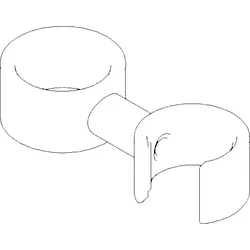 Dornbracht Halter für Brause Stand 04281002901-06 04281002901 platin matt