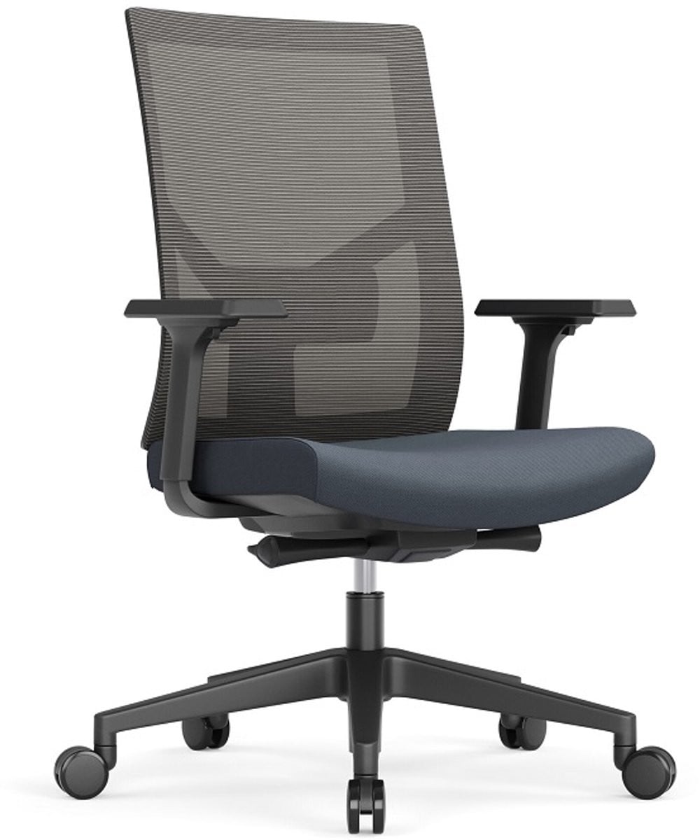 Schaffenburg bureaustoel Serie 110 EN – Ergonomische bureaustoel met armleuningen in het grijs
