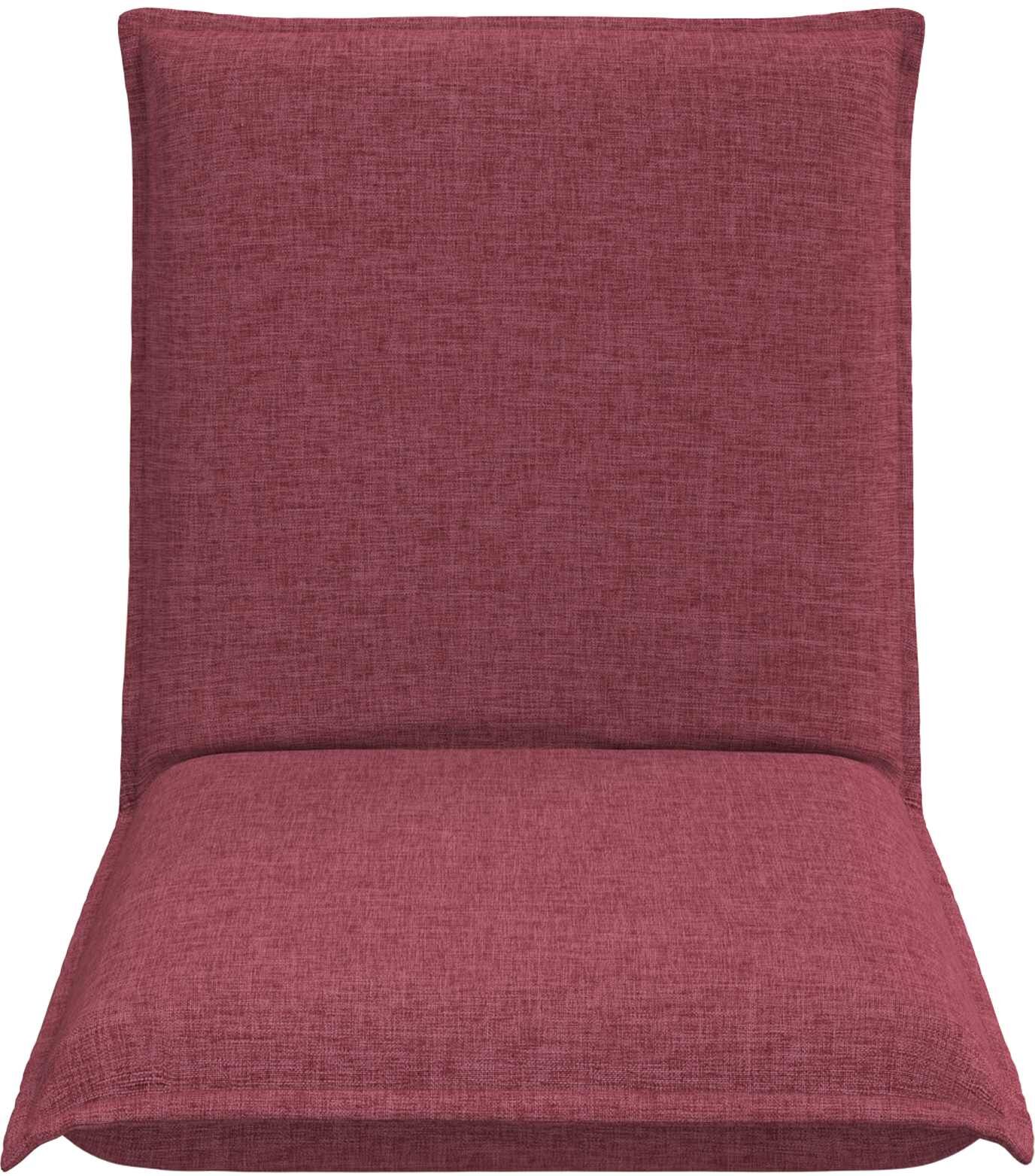 vidaXL Fauteuil de sol ajustable Bordeaux Tissu