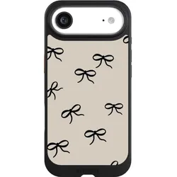 Nivocase Hülle für Apple iPhone Air Handyhülle NIVOcore Case Schwarz Muster Schleife Schleifen (Apple iPhone Air), Smartphone Hülle, Schwarz