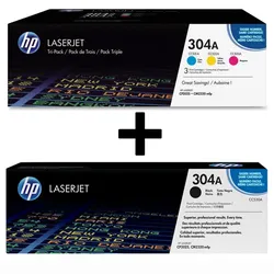 HP Original 304A Toner 4er Set schwarz, cyan, magenta, gelb