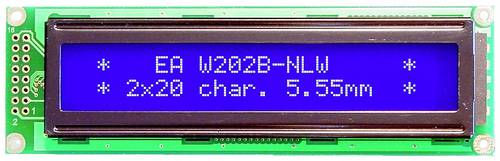 DISPLAY VISIONS 7-Segment-Anzeige Blau-Weiß 5.55mm 3.3 V, 5V Ziffernanzahl: 2