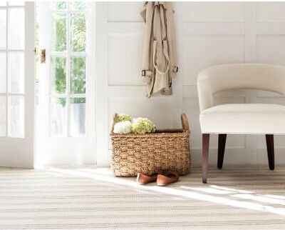 Annie Selke Dash & Albert Swedish Stripe Handwoven Cotton Rug
