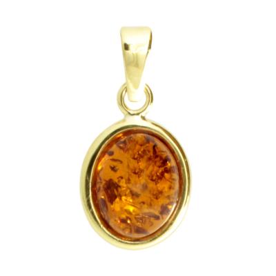 Kettenanhänger OSTSEE-SCHMUCK "Ostsee-Schmuck Anhänger Classic 10x8 mm Anhänger Classic 10x8 mm", gelb, Schmuckanhänger, Damen, 21 x 11mm, Gelbgold 333, 0,7 g, Kettenanhänger