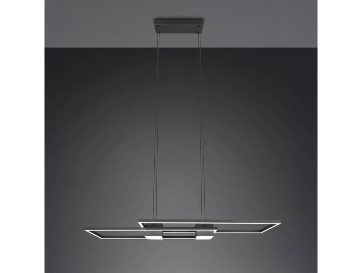 Trio Lighting Hängelampe Albany, dimmbar, schwarz, für Wohn- / Esszimmer, Aluminium, Modern