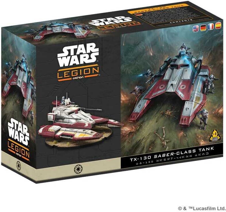 Star Wars: Legion - TX-130 Saber Tank Expansion for Galactic Republic Forces, Ages 10+, by Atomic Mass Games