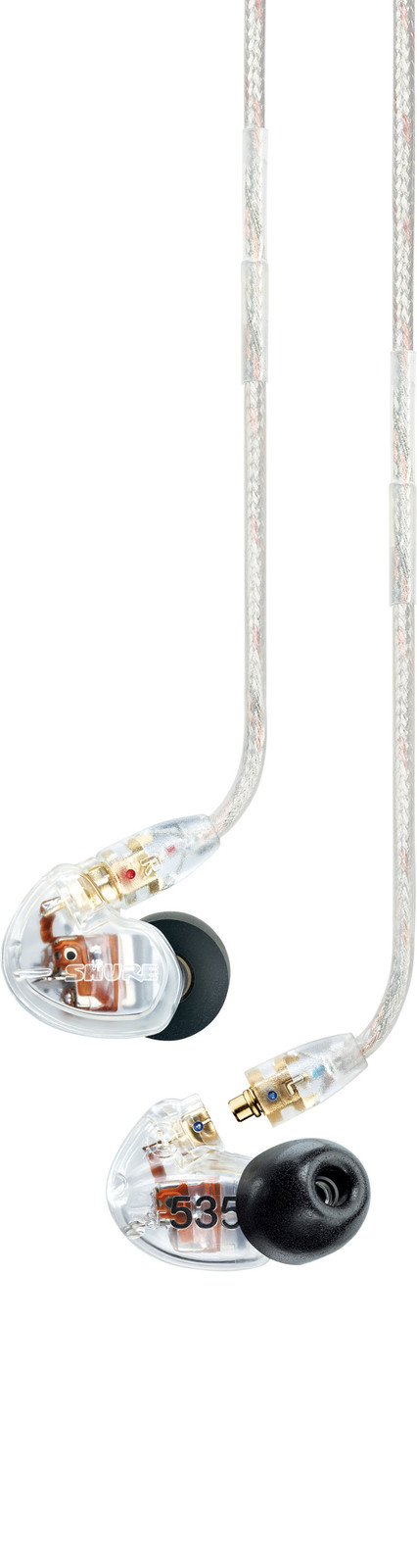 Shure SE535 In-ear monitor koptelefoon met microfoon, Transparant