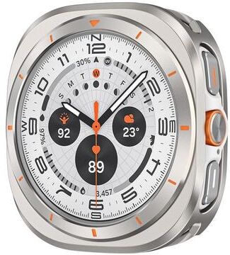 Everyday Crate Samsung Galaxy Watch Ultra 47mm Protective Case Aluminum Alloy PC Watch Cover Shockproof Guard titanium Orange