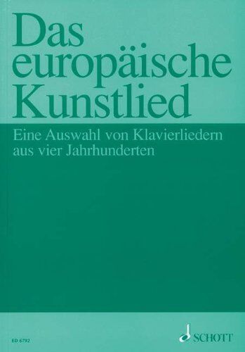 Kurt Suttner - Das europäische Kunstlied: Eine Auswahl von Klavierliedern aus 4 Jahrhunderten für den Musikunterricht. Gesang und Klavier. (The official RSPCA pet guide) - Preis vom 01.10.2026 17:08:56 h
