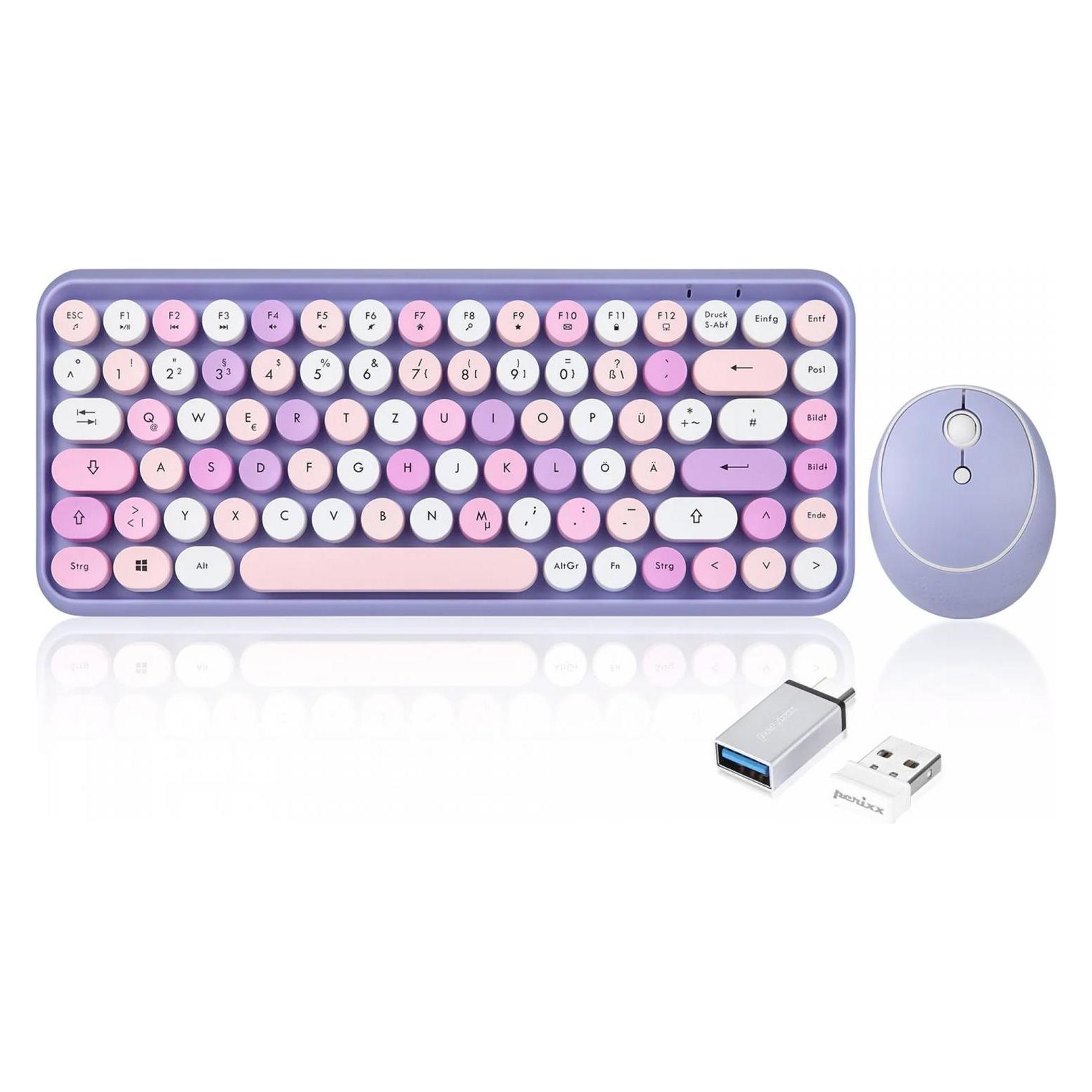 Perixx Tastatur, Maus-Set (DE, Kabellos) (11833)