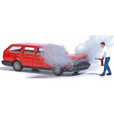 Busch 7881 H0 PKW Modell Volkswagen Passat Motorbrand mit Figur