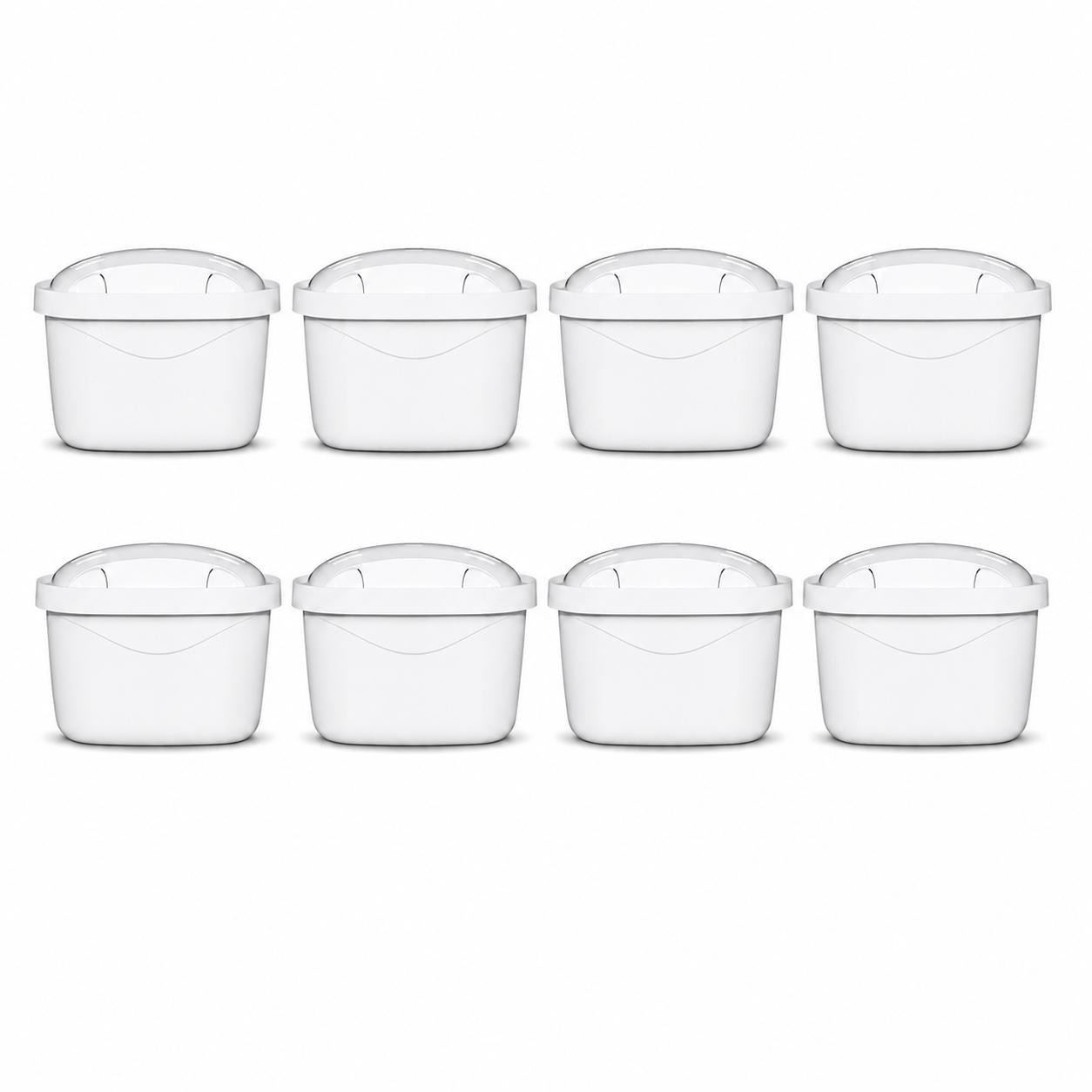 Sillar waterfilter set van 8 vervangingsfilters voor Dafi, Brita, Aquaphor en Philips