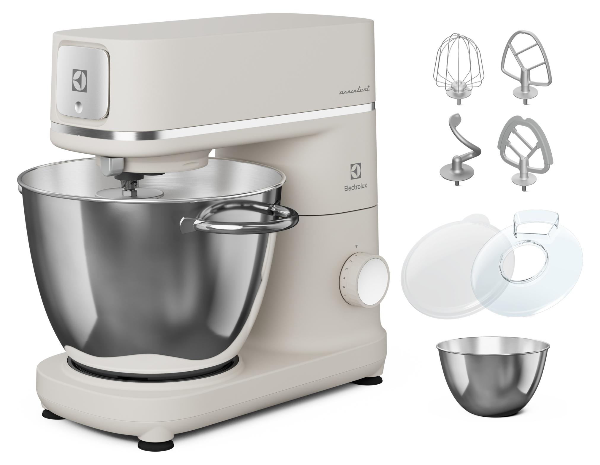 Electrolux E6KM1-4OWT, Standmixer, Weiß, Kneten, Mixen, Verquirlen, 1,2 m, 6 l, Drehregler