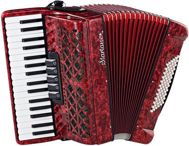 Startone Piano Accordion 72 Red MKII Rot