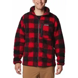 COLUMBIA Rollkragen Winter Pass Printed Fleece II, Größe M in Rot Rot