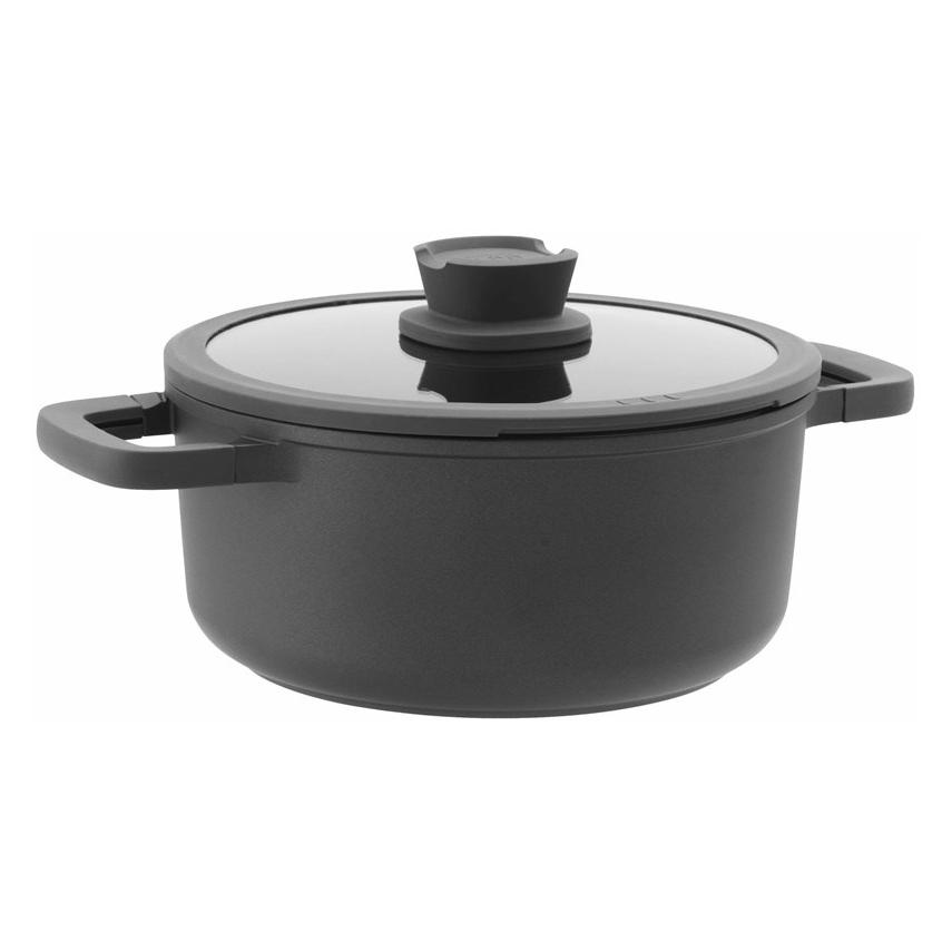 BergHoff Kochtopf Leo Stone+ 24 cm, Material: Aluminiumguss, Topfart (Kochtopf, Aluminium, Aluminiumguss, 24 x 11 cm) (3950593)
