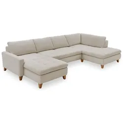 ComfortPlan Wohnlandschaft Malaga Cord Beige Natur