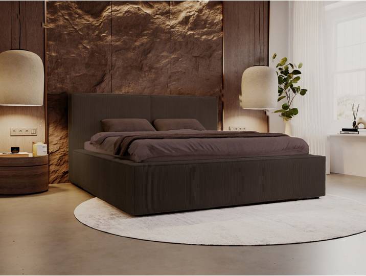 Compleo Polsterbett SANTO Metallrahmen, Bettkasten, ohne Matratze, (Kostenlose Lieferung! TOP ANGEBOT), Cordstoff oder Samtstoff