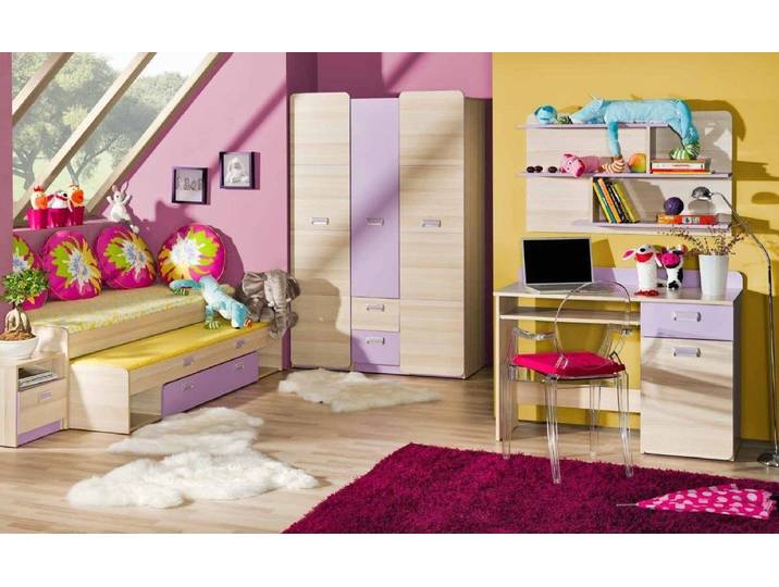 Xlmoebel Kinderbett Doppelbett aus Holz mit Matratzen und praktischer Schublade (inkl. Matratzen, 1-tlg., Kinderbett), Hergestellt in Europa