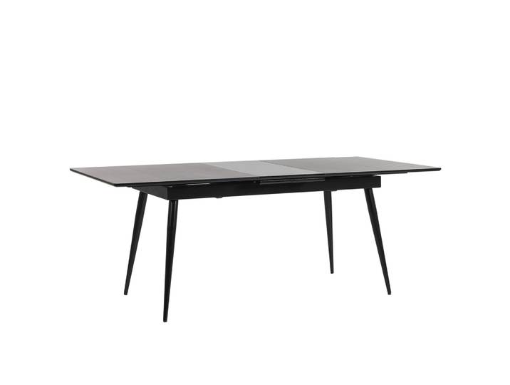 ESSTISCH 160-200/90/76 cm Schwarz Rechteckig Maldon