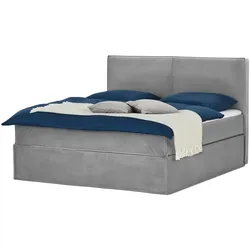 Boxi Boxspringbett 160 x 200 cm  Boxi Urban ¦ grau ¦ Maße (cm): B: 160 H: 125