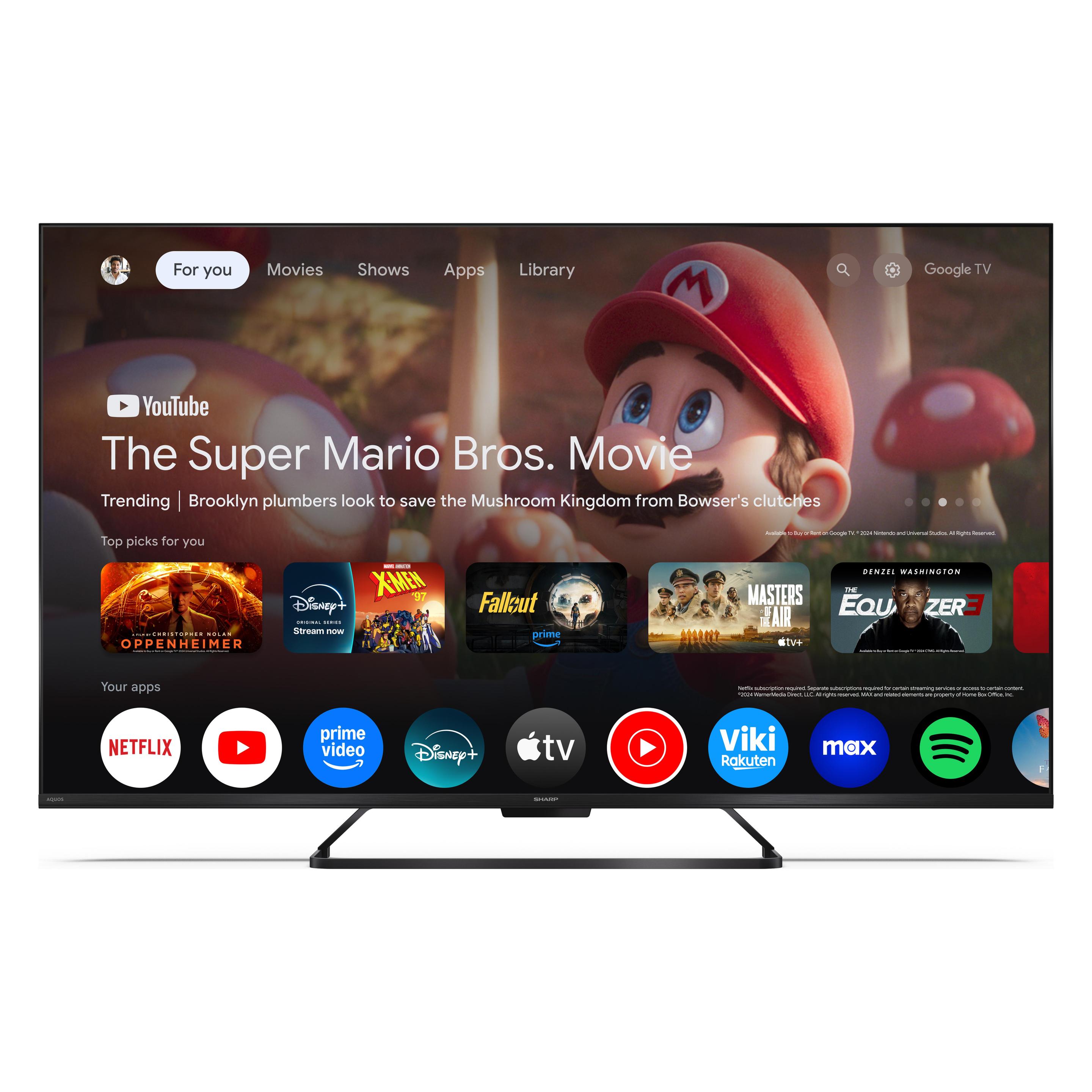 Sharp TV (55", QLED, 4K) (4T-C55HR7265EB)