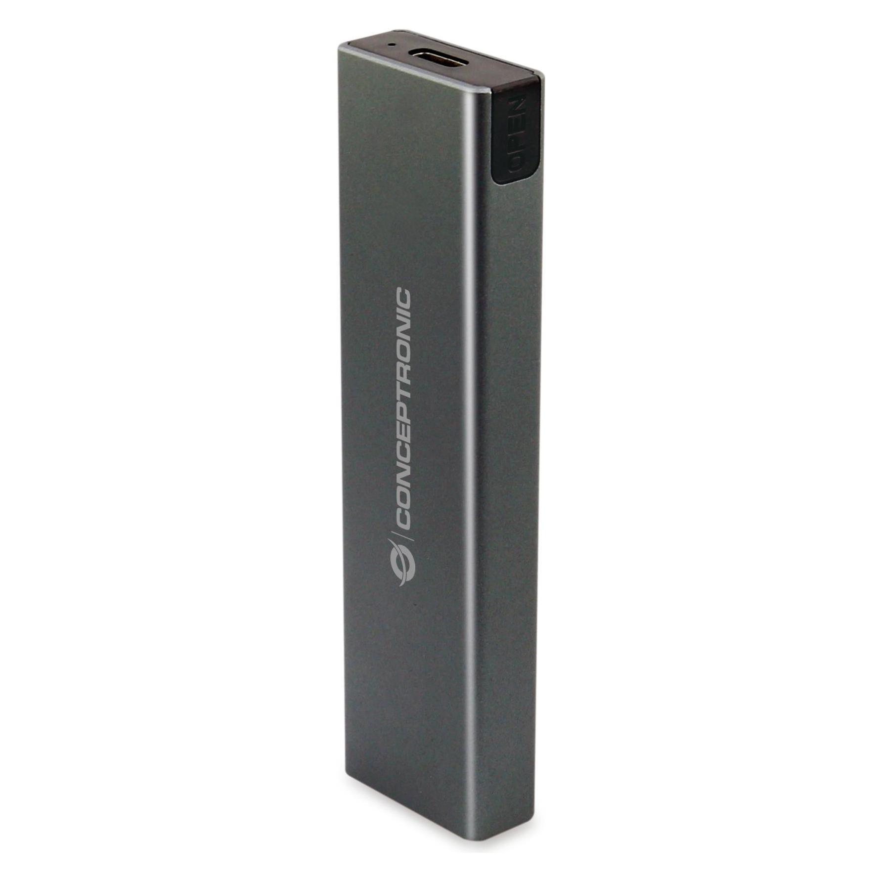 Conceptronic SSD Gehäuse M.2 USB3.2 Type-C Gen 2x1 sw (M.2) (DANTE01G)