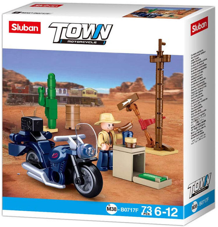 Town Motorcycle : Roadtrip 73 pcs - Sluban