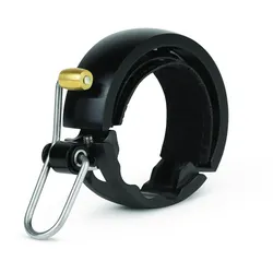 Knog Glocke Oi Luxe Large Fahrradklingel ringförmig Aluminium schwarz matt