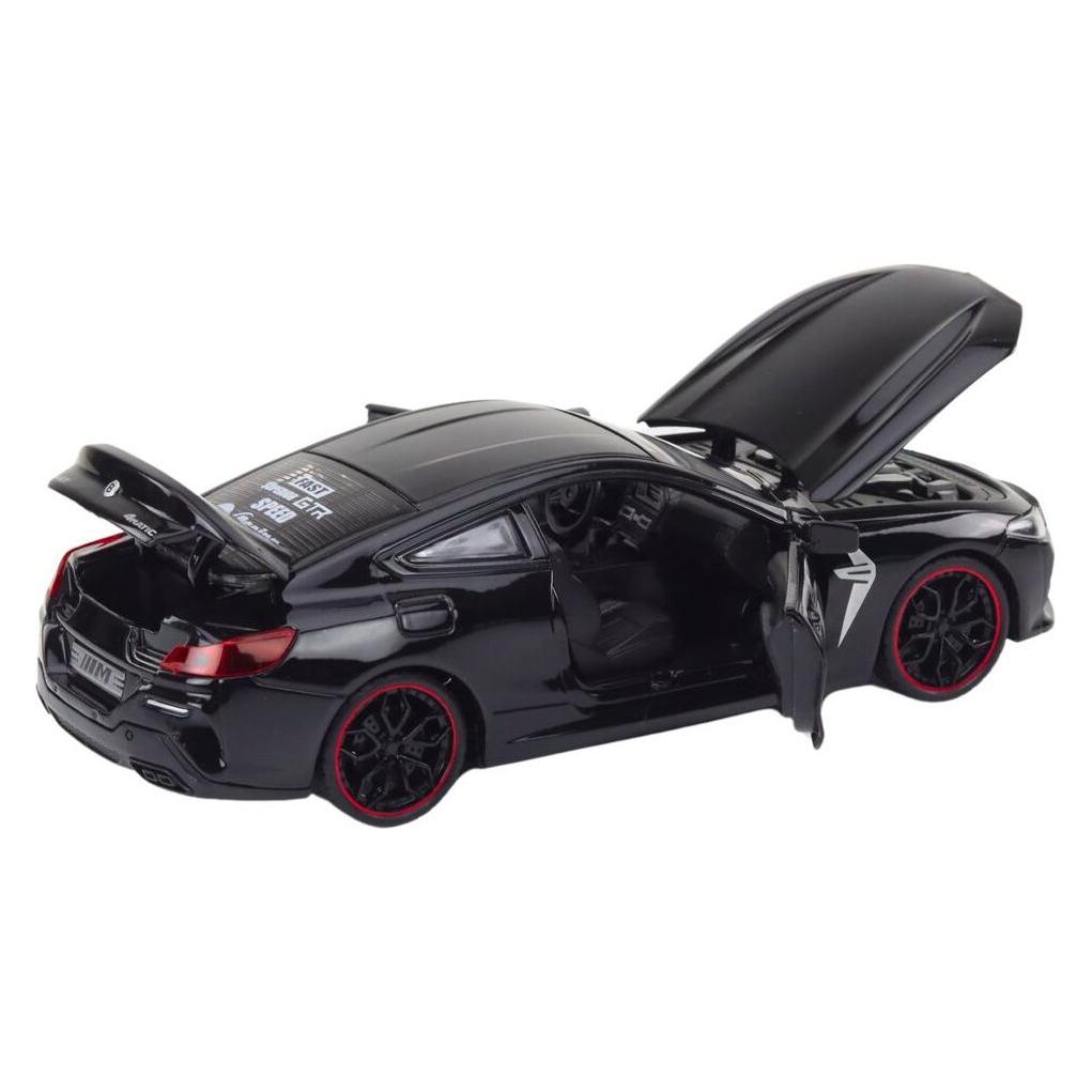 Lean Toys Sportwagen, Metall, schwarzer Friktionsantrieb (49677166)