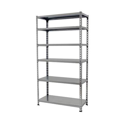 SimonRack Metallregal, 2500x1200x300 mm, 6 Ebenen, Metallboden, 200 kg Biegepunkt, Grau - Simonclick