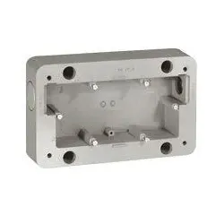 Legrand 077892 Aufputz-Gehäuse 2-fach, 110 x 180 x 45 mm, für horizontale und vertikale Montage