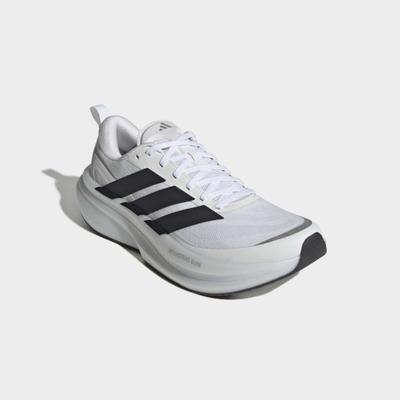 Laufschuh ADIDAS PERFORMANCE "SUPERNOVA GLIDE", Herren, Gr. 42,5, schwarz-weiß (cloud weiß, core schwarz, halo silber), Textil, Schuhe Laufschuh, für mehr Komfort