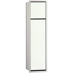 emco asis module 150 WC-Modul - Unterputzmodell, Toilettenpapierhalter, Toilettenbürstengarnitur, 974027840, Farbe: chrom/optiwhite