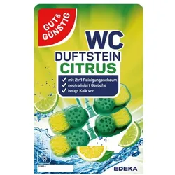 Gut & Günstig Duftsteine »Zitrone & Limette« 2er-Pack gelb