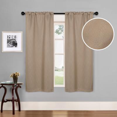 Superior Zuri Washable Room Darkening Curtains - Set of 2 Panels Window Drapes for Privacy, UV Sunlight Reduction