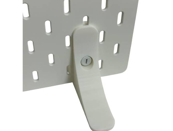 Support de table compatible avec IKEA SKÅDIS - Pieds pour placer la plaque perforée SKÅDIS sur le bureau - Support stable pour organisateur de rangement sans perçage (blanc)