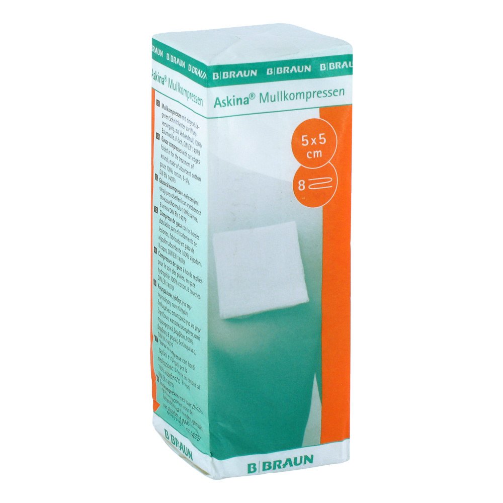 B. Braun Melsungen AG Askina Mullkompressen 5x5 cm 06874510