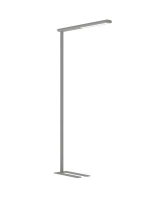 LED-Stehlampe Maul MAULjet, 50 W, 4450 lm, 4000 K, direktes/indirektes Licht, stufenlos dimmbar, Aluminium & Stahl, silber