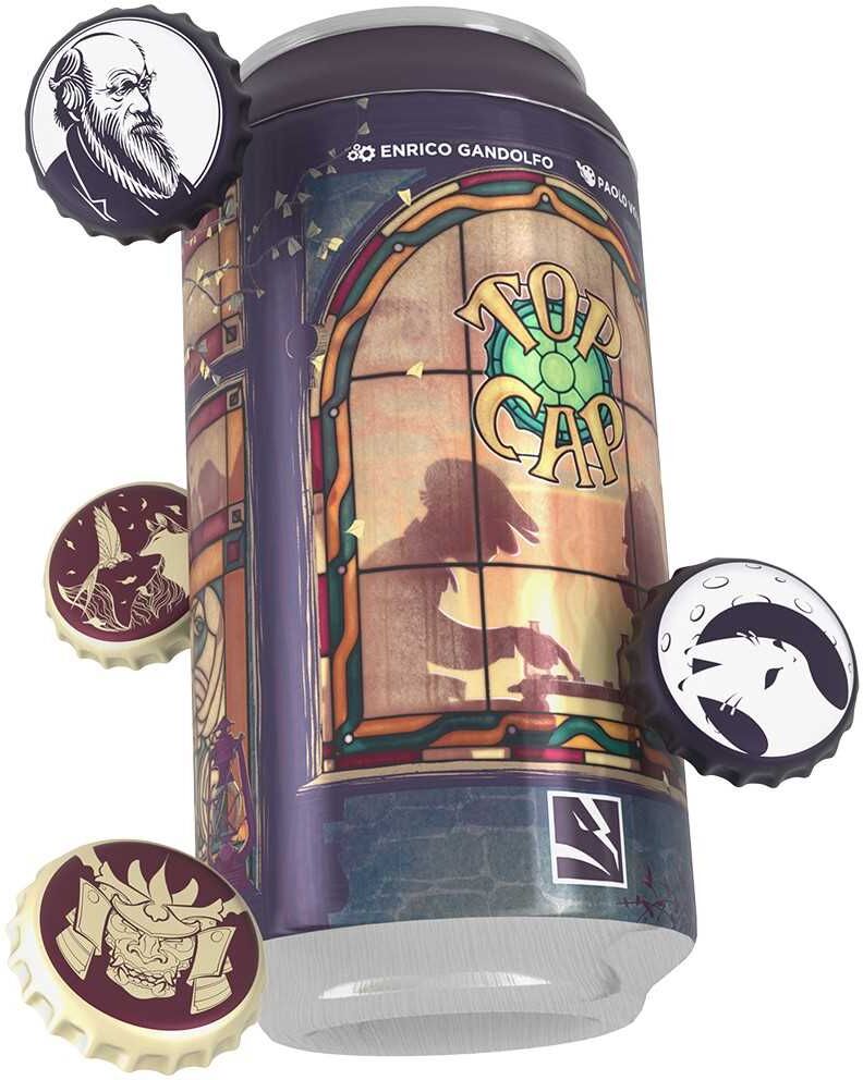 TopCap Compact Dexterity Game for 2 Players by Thundergryph Games, Ages 10+