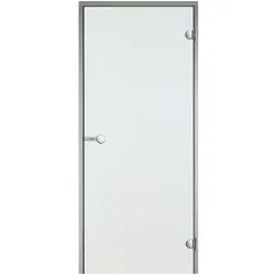 Saunatür Harvia Line - Aluminium / Glas Klar / 70 x 190