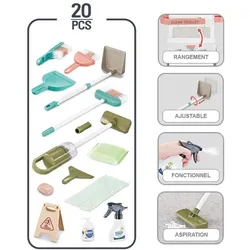 VR Shinecon Haushaltswagen für Kinder - 20 teiliges Set